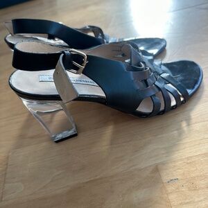 Diane von Furstenberg Lucite Heels